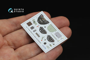 Quinta Studio QD48532 Bf 109E-3/4 3D-Printed &amp;amp; coloured Interior on decal paper (HobbyBoss) 1/48 – zdjęcie 4