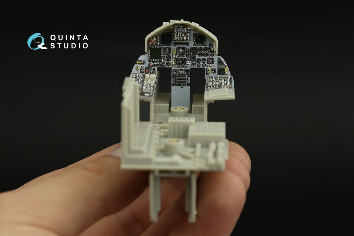 Quinta Studio QDS-32157 F-15C Late/F-15J late 3D-Printed &amp;amp; colored Interior on decal paper (Tamiya) (small version) 1/32 – image 4