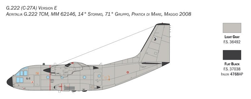 Italeri 1450 C-27J SPARTAN / G.222 1/72 – zdjęcie 6