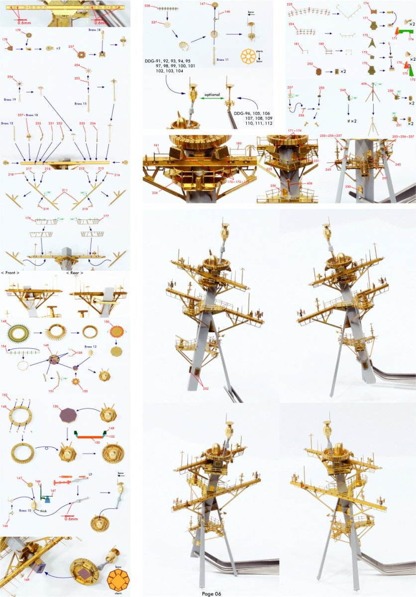 Pontos 35028F1 USS DDG-92 Momsen Flight IIa Detail Up Set 1/350 – immagine 13