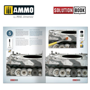 AMMO of Mig Jimenez 6601 How to paint WWII German winter vehicles (Solution book) Multilingual – zdjęcie 4