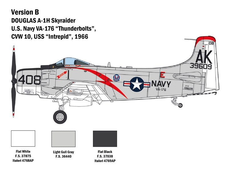 Italeri 2788 Douglas A-1H Skyraider 1/48 – image 6