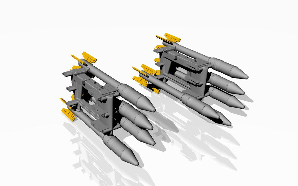 Armory Models ACA4814 S-3K unguided missiles w/ APU-14U launcher rack 1/48 – zdjęcie 2