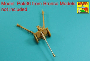 Aber 35L-166 Barrel for German 76.2mm Pak 36(r) Anti-tank Gun Fit to BRONCO model 35056 1/35 – image 3