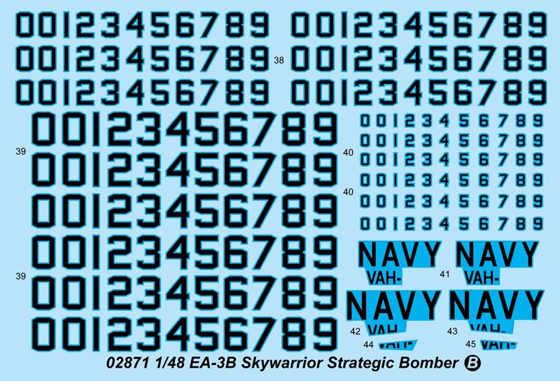 Trumpeter 02871 EA-3B Skywarrior Strategic Bomber – zdjęcie 5
