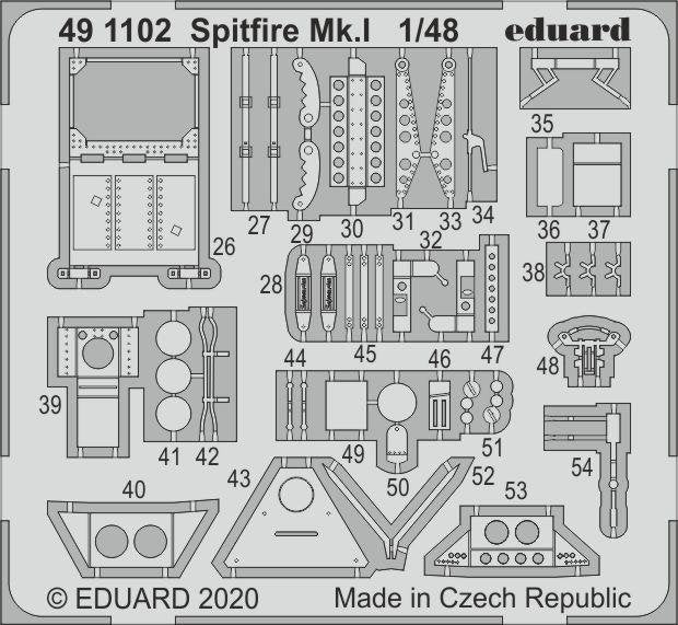 Eduard 491102 Spitfire Mk. I 1/48 AIRFIX – zdjęcie 2