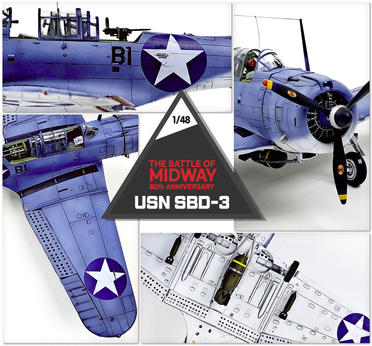 Academy 12345 USN SBD-3 &amp;quot;Battle of Midway&amp;quot; 1/48 – zdjęcie 5