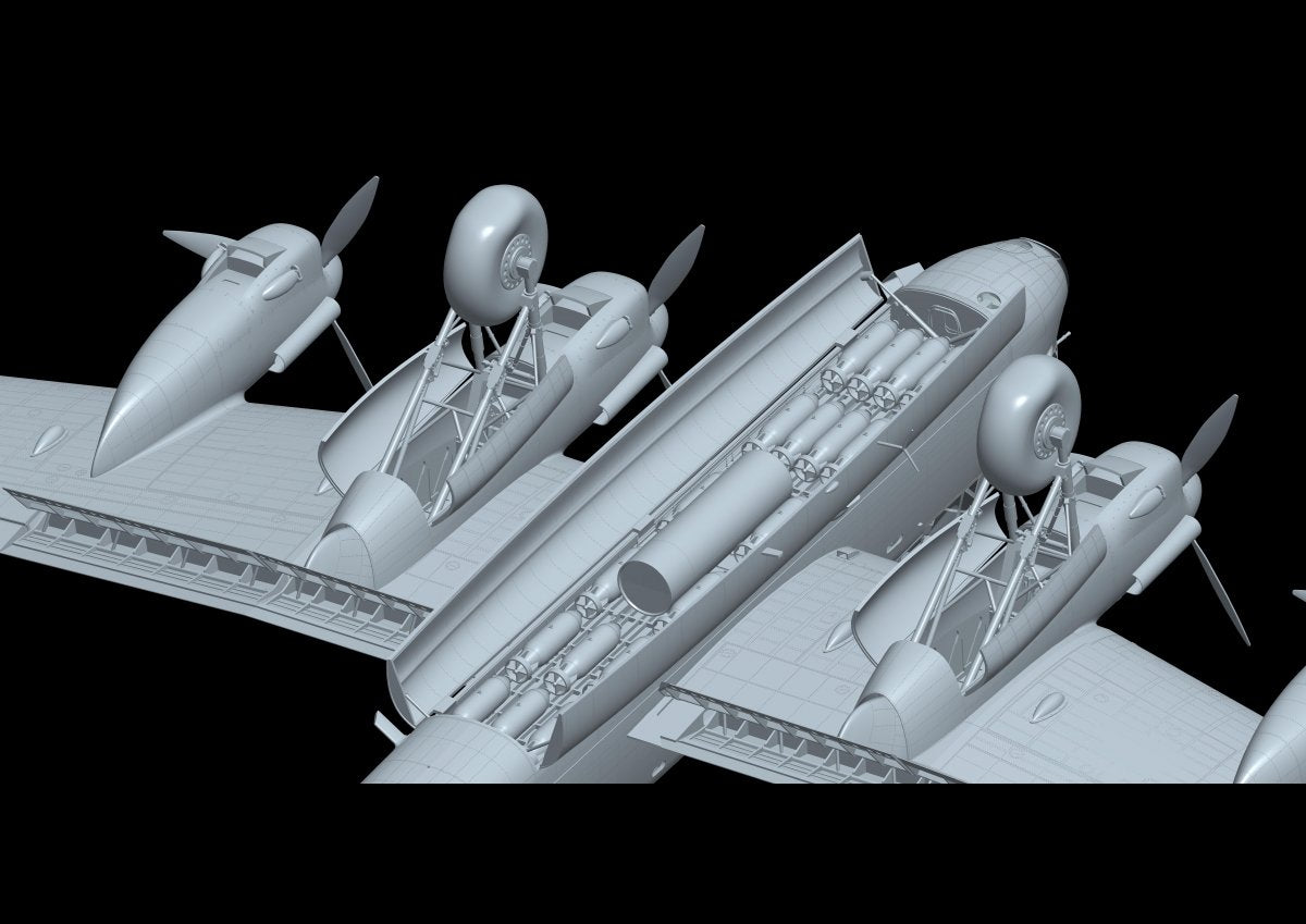 HK Models 01E012 Avro Lancaster B MkI/ B MkIII/ Dambuster 3 in 1 1/32 – zdjęcie 6