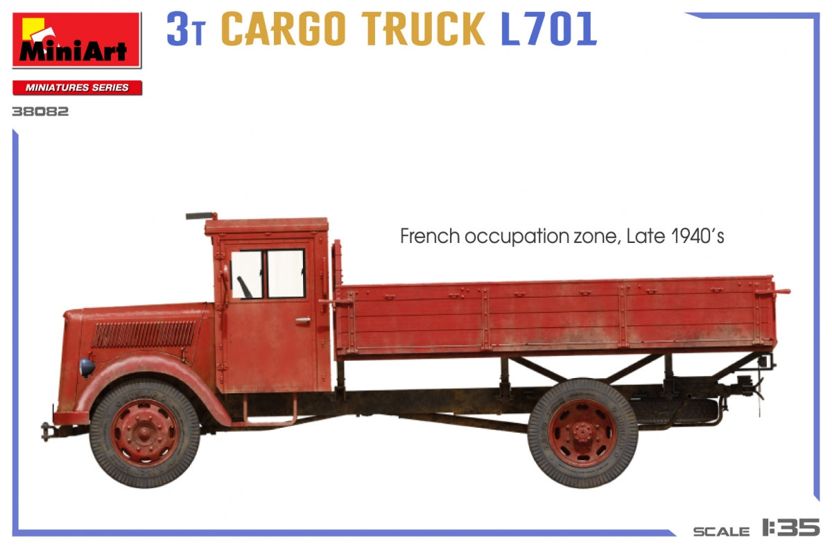 MiniArt 38082 3T CARGO TRUCK L701 1/35 – zdjęcie 4