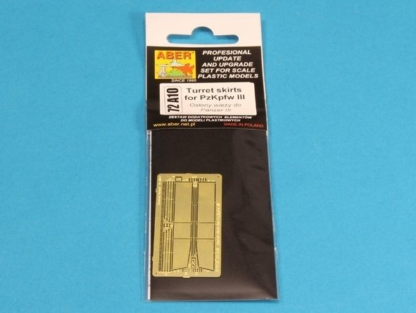 Aber 72A10 Osłony wieży do PzKpfw III / Turret skirts for PzKpfw III 1/72 – zdjęcie 4
