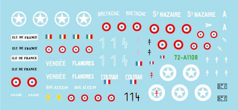 Star Decals 72-A1108 FFI # 1 Captured German tanks. French Resistance - Forces Françaises de l&amp;#39;Intérieur 1/72 – zdjęcie 3