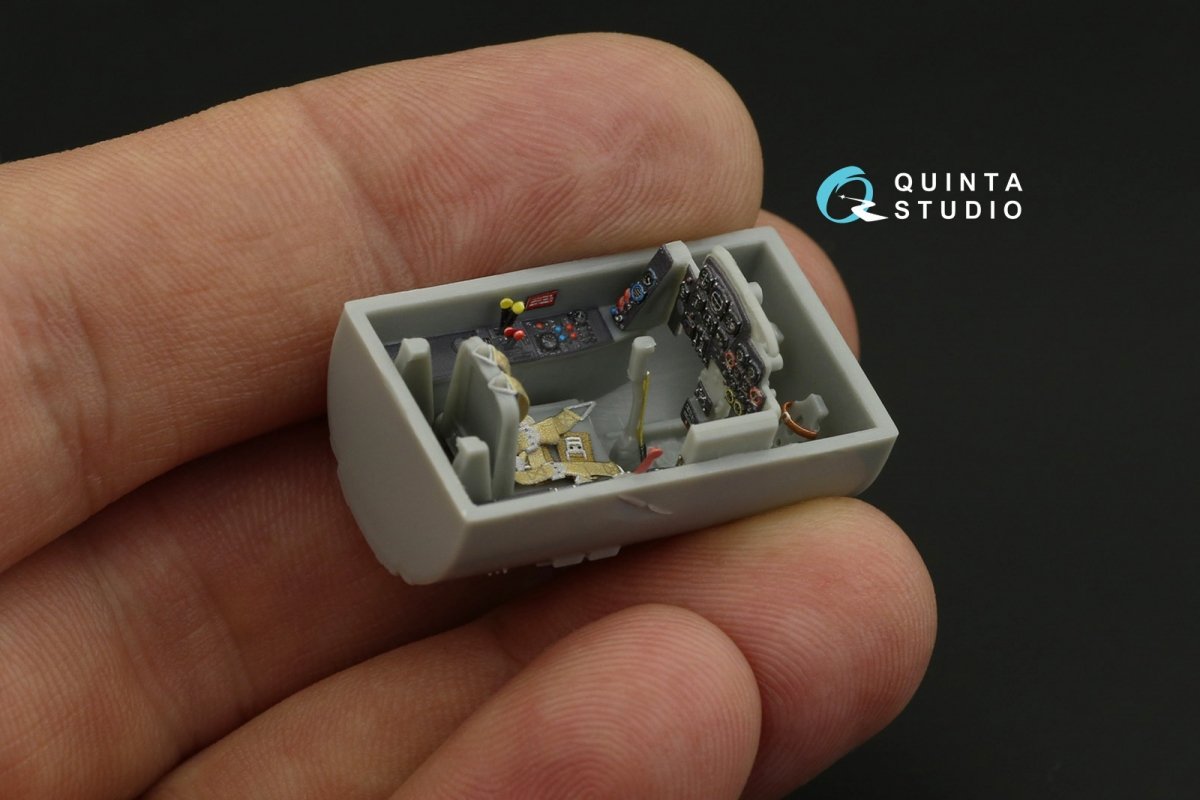 Quinta Studio QD48186 Me 262A 3D-Printed &amp;amp; coloured Interior on decal paper (for Dragon ) 1/48 – zdjęcie 6