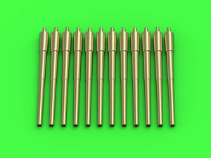 Master SM-700-053 German 30.5cm/50 (12in) SK L/50 gun barrels (12 pcs.) - used on Helgoland, Kaiser, König and Derfflinger ships (1/700)