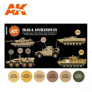 AK Interactive AK11655 3G IRAQ &amp;amp; AFGHANISTAN 6x17 ml – zdjęcie 2