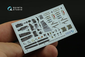 Quinta Studio QD72029 F-4E early/F-4EJ 3D-Printed &amp;amp; coloured Interior on decal paper (for FineMolds kit) 1/72 – zdjęcie 4