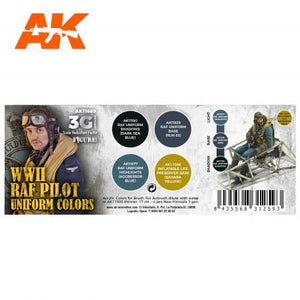 AK Interactive AK11689 WWII RAF PILOT UNIFORM COLORS 4x17 ml – zdjęcie 2