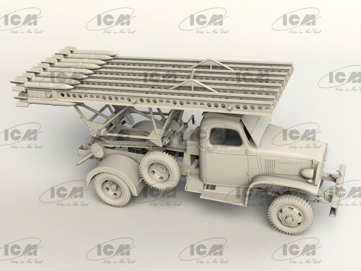 ICM 35596 BM-13-16 on G7107 chassis with Soviet crew 1/35 – image 3