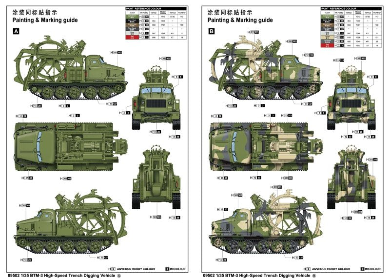 Trumpeter 09502 BTM-3 High-Speed Trench Digging Vehicle 1/35 – zdjęcie 2