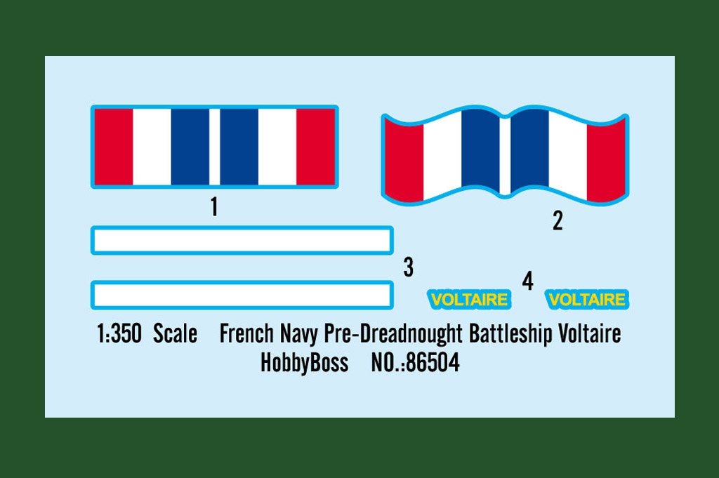 Hobby Boss 86504 French Navy Pre-Dreadnought Battleship Voltaire 1/350 – zdjęcie 4