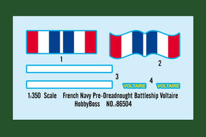 Hobby Boss 86504 French Navy Pre-Dreadnought Battleship Voltaire 1/350 – zdjęcie 4