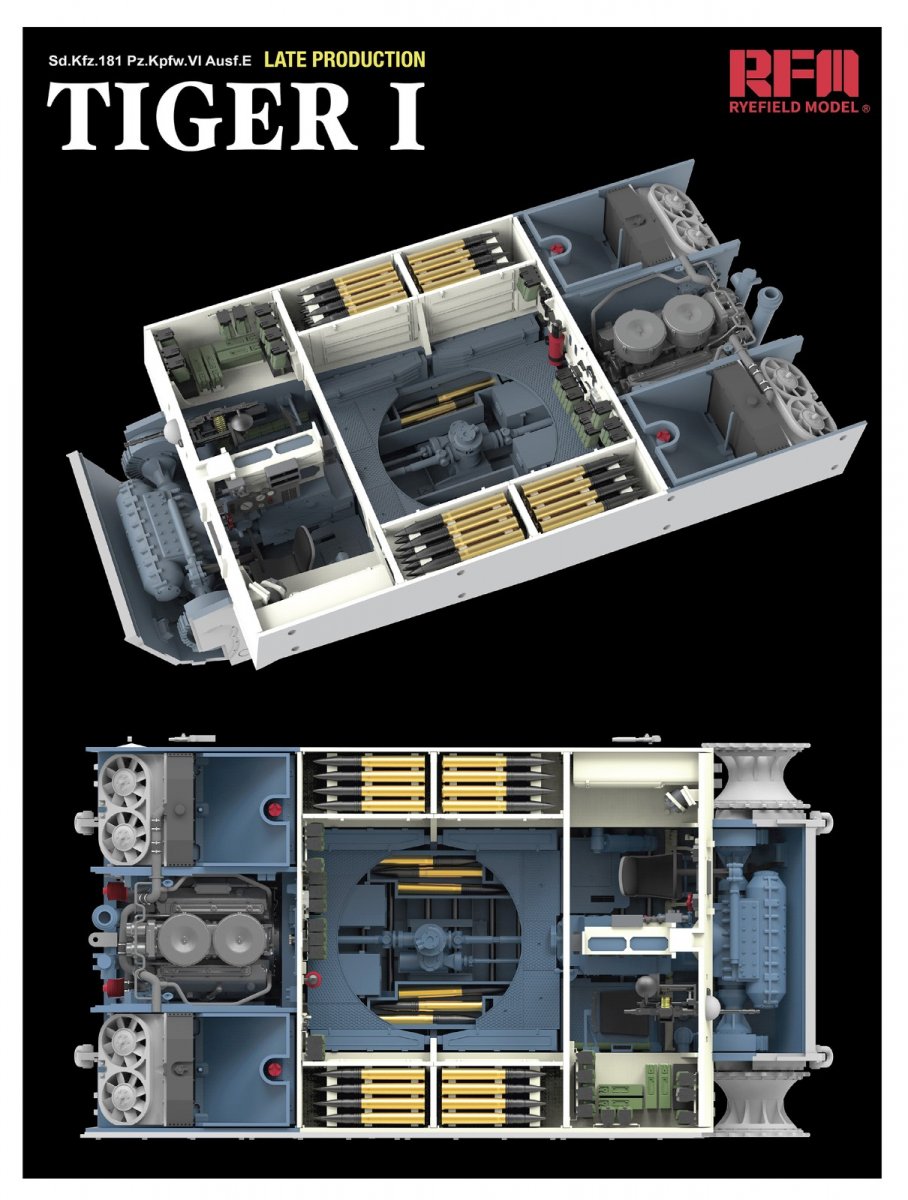 Rye Field Model 5080 Tiger I Late Production Zimmerit &amp;amp; Full Interior 1/35 – image 3