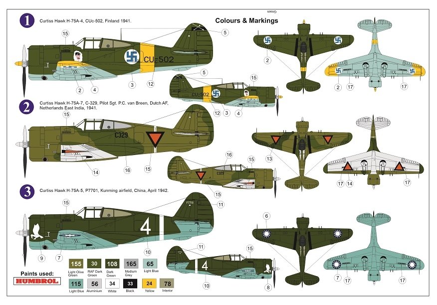AZ Model AZ7644 Curtiss Hawk H-75A-4/5/7 1/72 – zdjęcie 2