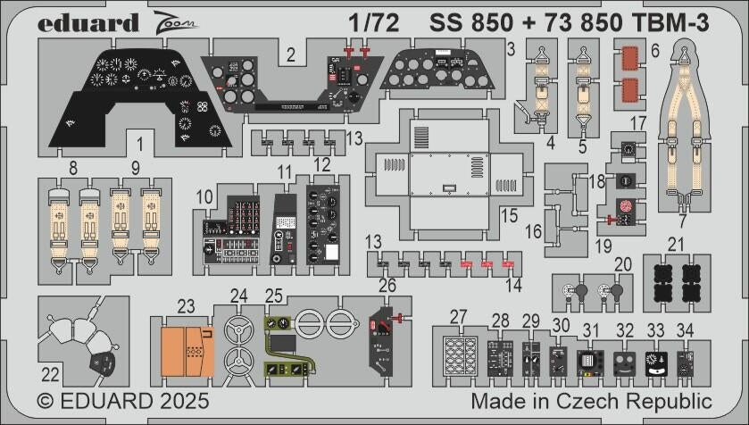Eduard 73850 TBM-3 HOBBY BOSS 1/72 – zdjęcie 2