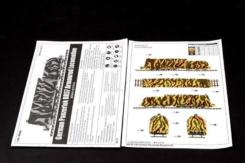 Trumpeter 00219 German Panzerlok BR57 Armoured Locomotive 1/35 – zdjęcie 2