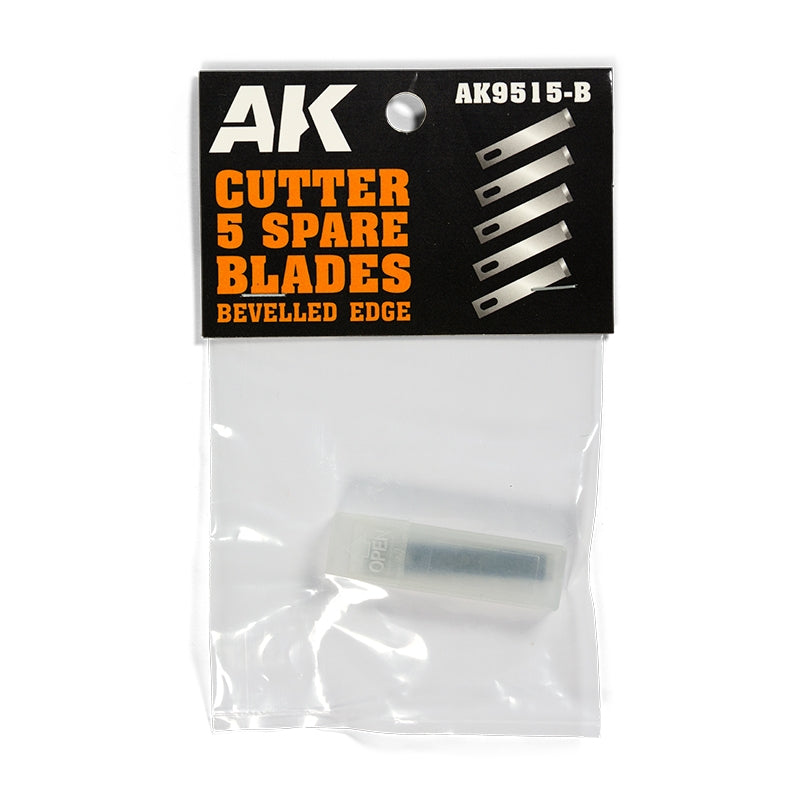 AK Interactive AK9515-B BEVELLED EDGE (5 SPARE BLADES) FOR AK HOBBY KNIFE – zdjęcie 2