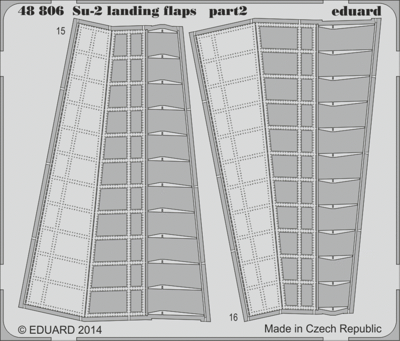 Eduard 48806 Su-2 landing flaps 1/48 ZVEZDA – image 2
