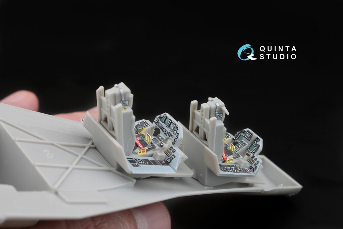 Quinta Studio QD48032 F-16D 3D-Printed &amp;amp; coloured Interior on decal paper (for Hasegawa kit) 1/48 – zdjęcie 8