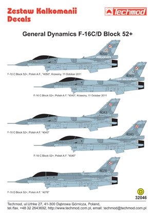Techmod 32046 - General Dynamics F-16C/D Block 52+ 1/32 – zdjęcie 2