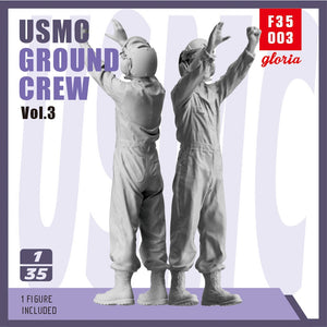 Gloria F35003 USMC Ground Crew Type 3 3D Printed Figures 1/35 – zdjęcie 2