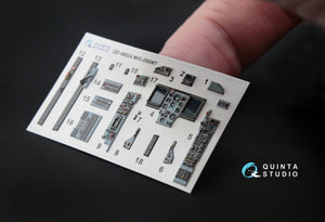 Quinta Studio QD48024 MiG-29 SMT (9-19) 3D-Printed &amp;amp; coloured Interior on decal paper (for GWH kits) 1/48 – zdjęcie 8