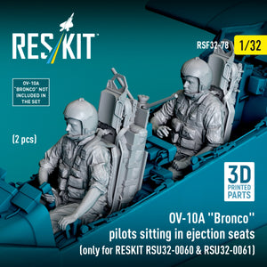 RESKIT RSF32-0078 OV-10A &amp;quot;Bronco&amp;quot; pilots sitting in ejection seats (2 pcs) (only for RESKIT RSU32-0060 &amp;amp; RSU32-0061) (3D Printed) 1/32 – zdjęcie 3