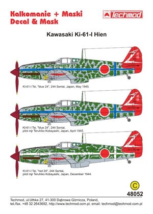 Techmod 48052 - Kawasaki Ki-61 Hien 1/48 – zdjęcie 2