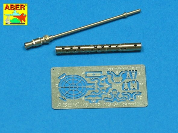 Aber 16L-02 Turned barrel for German machine gun MG34 1/16