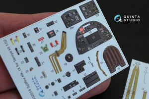 Quinta Studio QD32018 Spitfire Mk.IX 3D-Printed &amp;amp; colored Interior on decal paper (for Tamiya kit) 1/32 – image 5