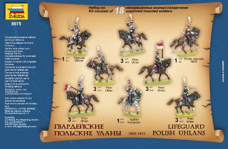 Zvezda 8075 Lifeguard Polish uhlans 1809-1815 1/72 – image 2