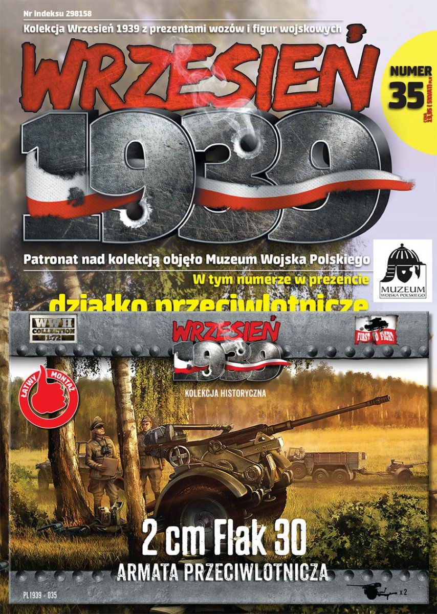 First to Fight PL035 Działko przeciwlotnicze 2 cm flak 30 1/72