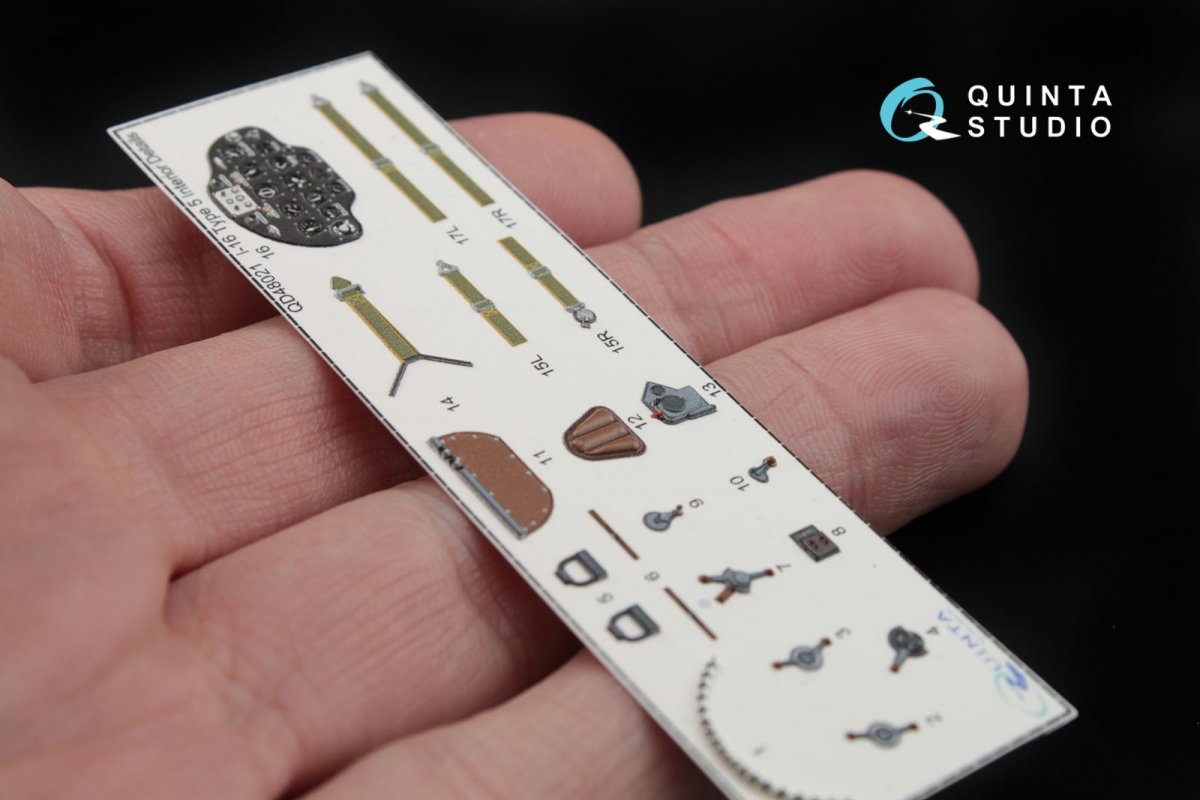 Quinta Studio QD48021 I-16 type 5 3D-Printed &amp;amp; colored Interior on decal paper 1/48 – image 6