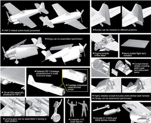 Cyber Hobby 5117 F6F-3 Hellcat w/Flight Deck 1/72 – Bild 2