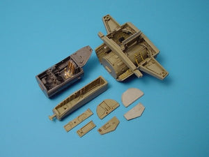 Aires 4148 Me 262A SCHWALBE wheel bay &amp;amp; cockpit set 1/48 Tamiya