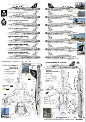 HobbyDecal AL48002V1 F/A-18F VFA-103 Jolly Rogers May 2006 1/48 – image 2