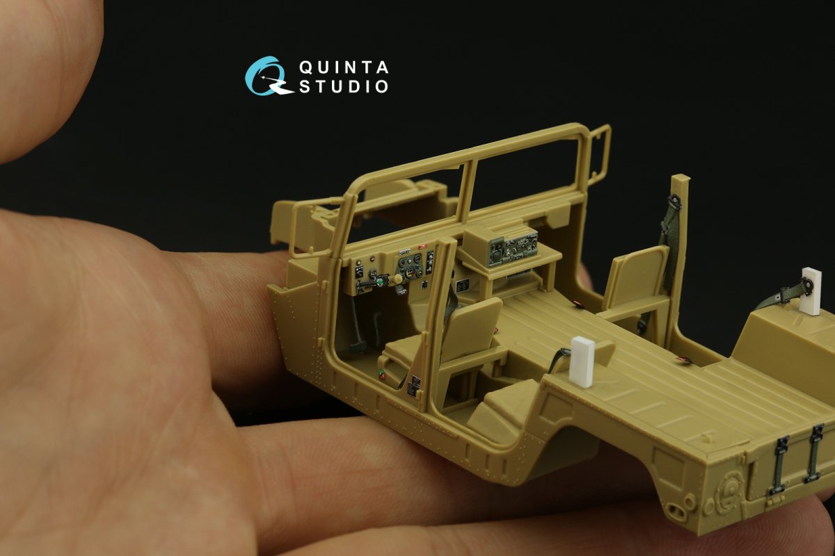 Quinta Studio QD48310 HUMVEE family 3D-Printed &amp;amp; coloured Interior on decal paper (Tamiya) 1/48 – zdjęcie 9