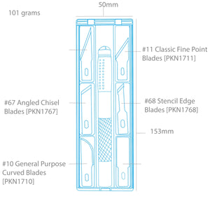 Modelcraft PKN4318-S Premium 18pc Hobby Knife Set – zdjęcie 3