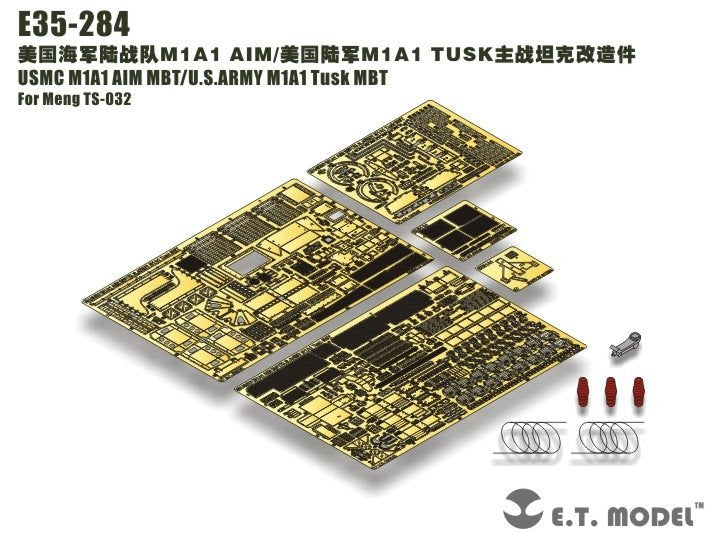 ET Model E35-284 USMC M1A1 AIM MBT/USARMY M1A1 Tusk MBT (For Meng TS-032) 1/35 – image 4
