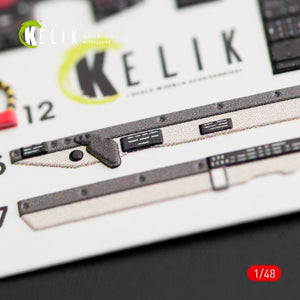 KELIK K48032 F-104G &amp;quot;STARFIGHTER&amp;quot; LATE TYPE INTERIOR 3D DECALS FOR HASEGAWA KIT 1/48 – zdjęcie 3