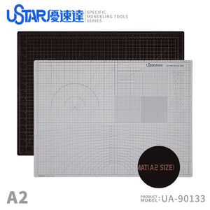 U-Star UA-90133 Cutting Mat (Size A2) (White on the front, black on the back) Cutting mat