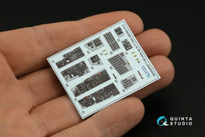 Quinta Studio QDS-48387 F-4E early with slatted wing 3D-Printed &amp;amp; coloured Interior on decal paper (Meng) (Small version) 1/48 – zdjęcie 7